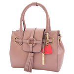 Womens Genuine Leather Organiser Shoulder Hobo Handbag Dress Bag Apolline Rose 6