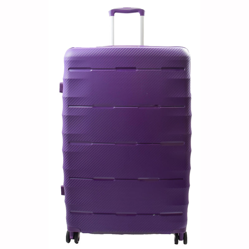 8 Wheeled Expandable ABS Luggage Miyazaki Purple 4