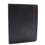 Real Leather Note Pad Portfolio Case Ebury Black 3