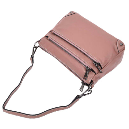 Womens Leather 2-in-1 Cross Body Shoulder Bag Olivia Rose 4