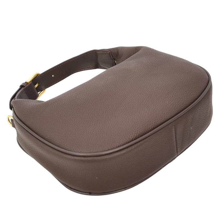 Women's Oval Shoulder Bag Leather Hobo Purse Dakota Coffee 6