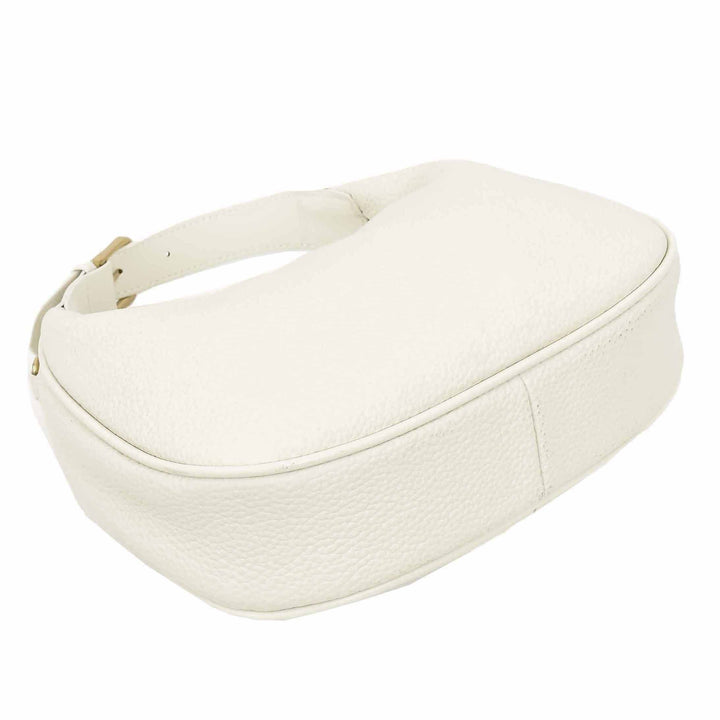 Women's Oval Shoulder Bag Leather Hobo Purse Dakota White 6