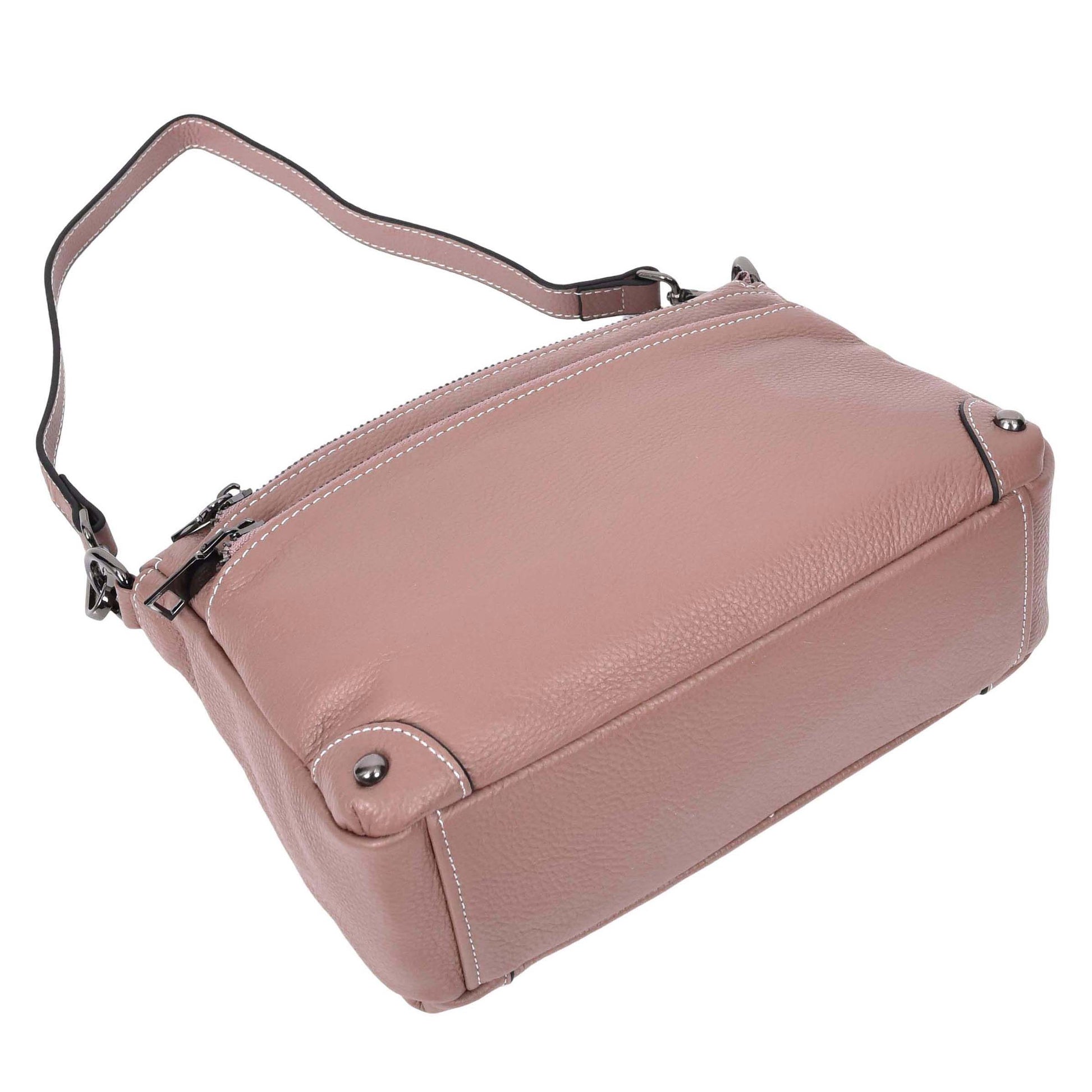 Womens Leather 2-in-1 Cross Body Shoulder Bag Olivia Rose 5