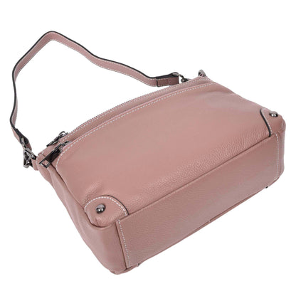 Womens Leather 2-in-1 Cross Body Shoulder Bag Olivia Rose 5