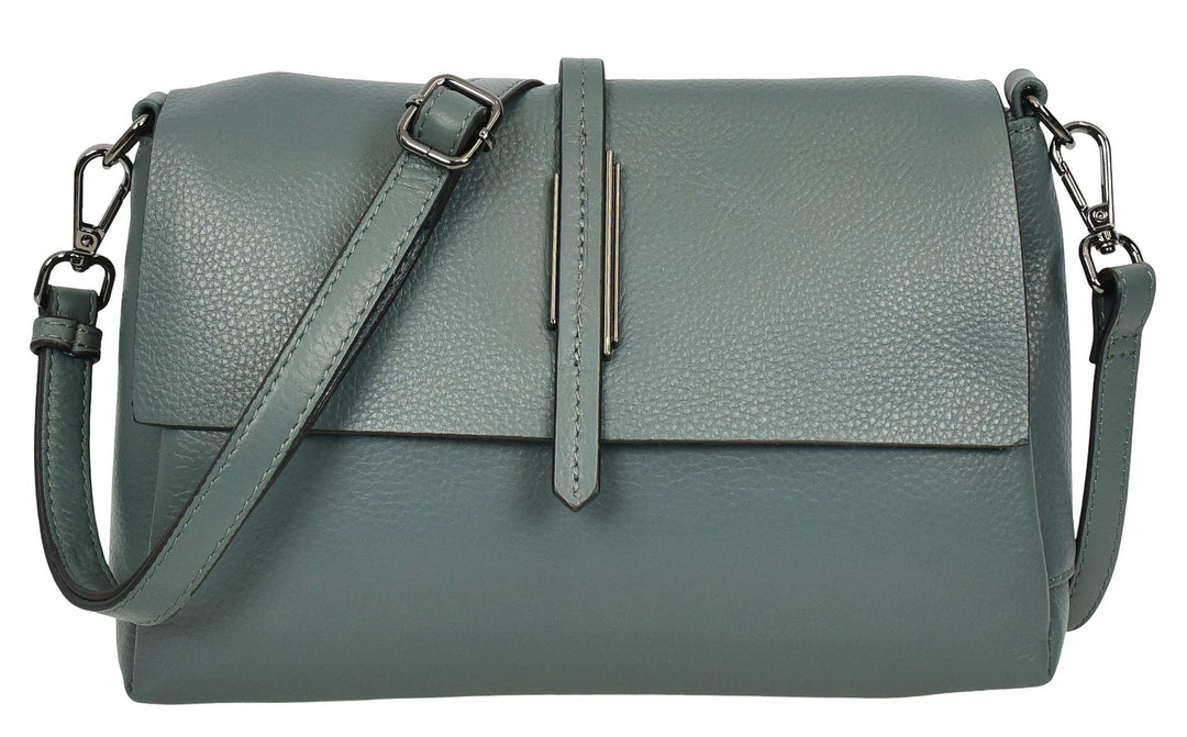 Women's Premium Leather Shoulder Bag 2-in-1 Style Handbag  Zelia Teal