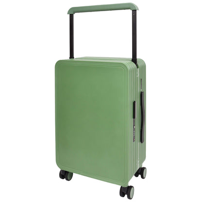 20" Cabin Size USB Port Suitcase Four Wheels Hard Shell Luggage Expedition Green-2