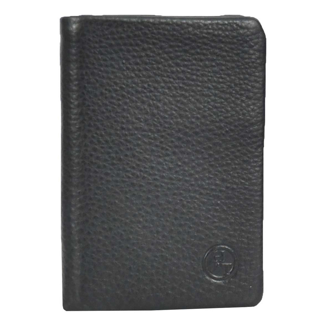 Womens Real Leather Purse Large Bifold Wallet Coins Banknotes Card Holder Orsha Black-2