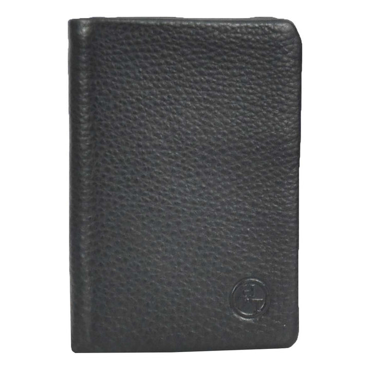 Womens Real Leather Purse Large Bifold Wallet Coins Banknotes Card Holder Orsha Black-2