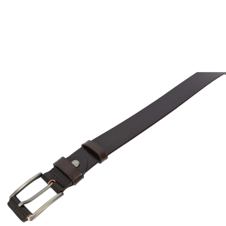 Mens Real Leather Handmade Casual Style Every Day Adjustable Daily Wear Belt Taraz Brown