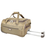 Wheeled Holdall Duffle Mid Size Bag HOL214 Beige