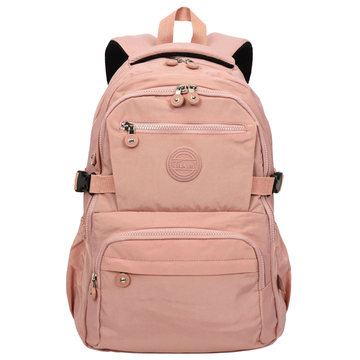 Backpack Lightweight Multiple-Compartment Rucksack with Spacious Storage Casual Use Daypack Colindale Pink