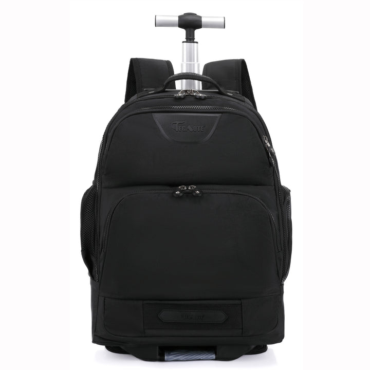 Wheeled Laptop Backpack Convertible Trolley Jetmax Black 1