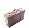 Real Leather Antique Travel Steamer Trunk HOL1188 Brown