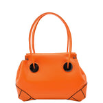 Leather Shoulder bag For Women Zip Medium Tote Handbag Susan Orange 1