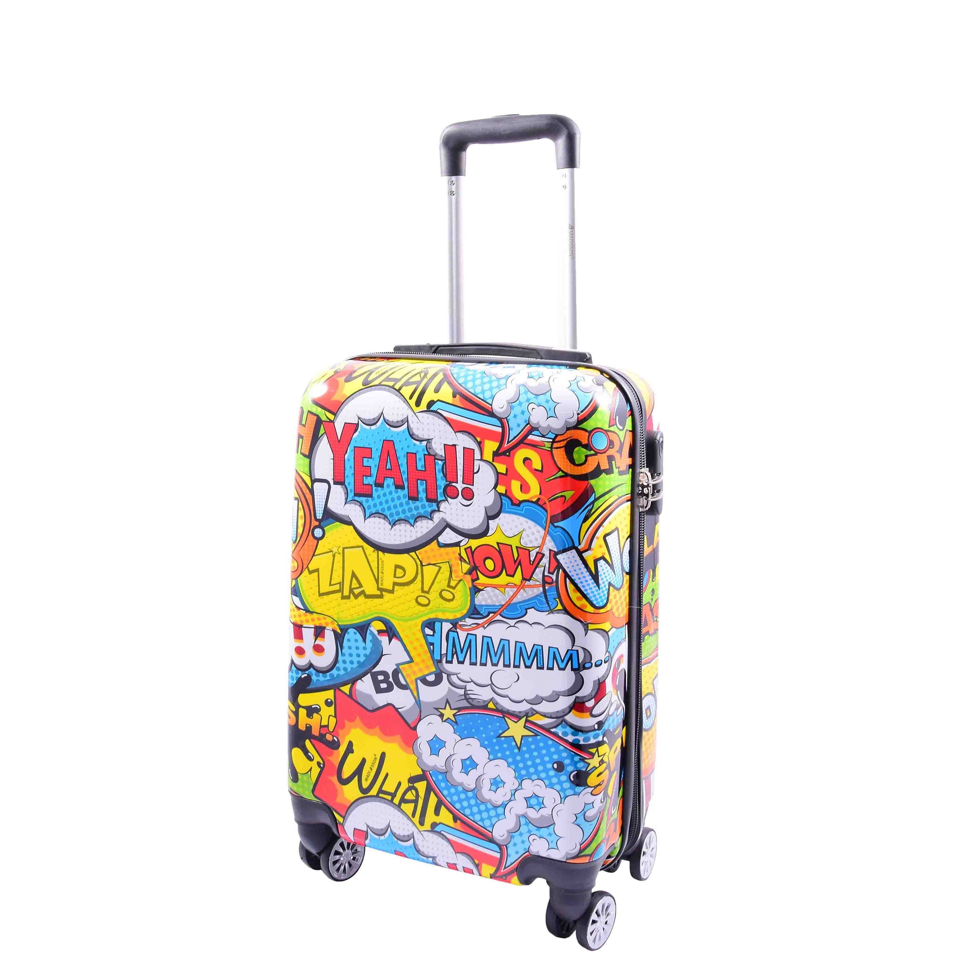 Four Wheels Hard Shell Comic Print Luggage BOGOTA 1