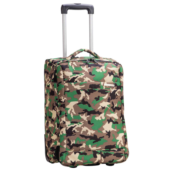 Soft Wheeled Luggage Printed Designs Voyra Marble Camouflage 1