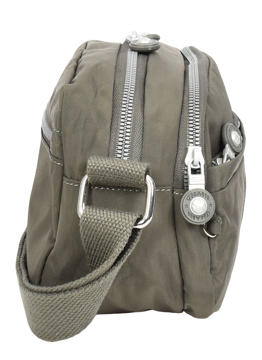 Womens Small Cross Body Bag Travel Organiser Sling Pouch Anya Grey