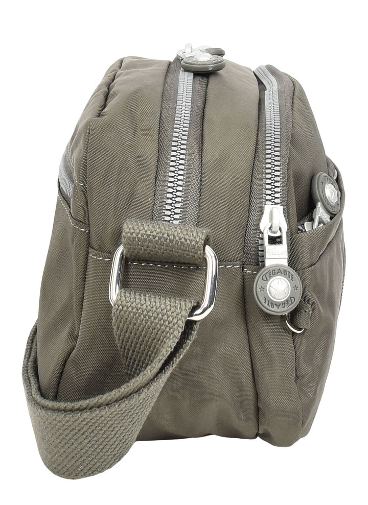 Womens Small Cross Body Bag Travel Organiser Sling Pouch Anya Grey