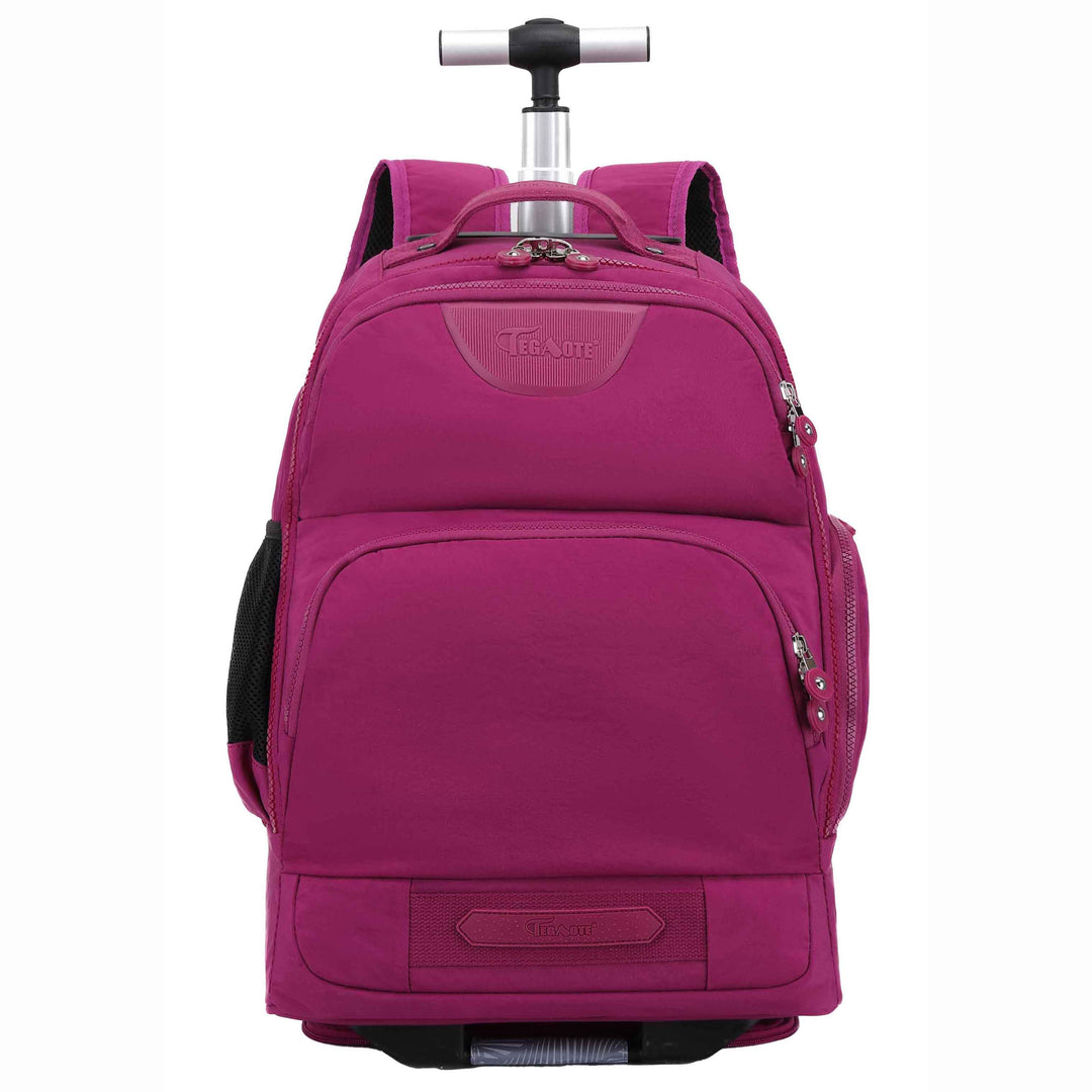 Wheeled Laptop Backpack Convertible Trolley Jetmax Purple 1