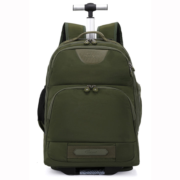 Wheeled Laptop Backpack Convertible Trolley Jetmax Green 1