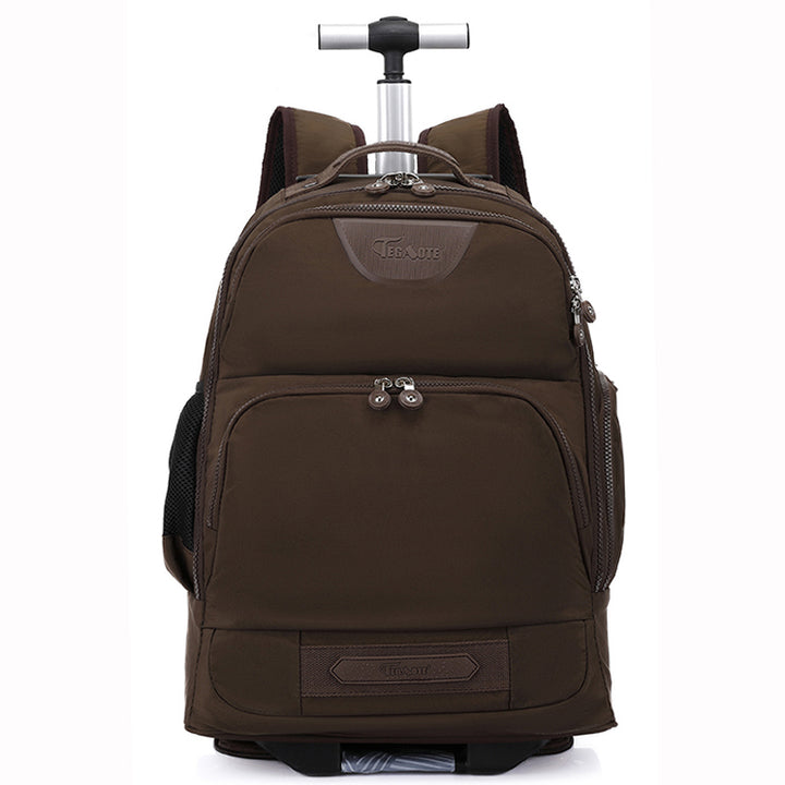 Wheeled Laptop Backpack Convertible Trolley Jetmax Coffee 1