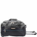 Wheeled Holdall Duffle Mid Size Bag HOL214 Black