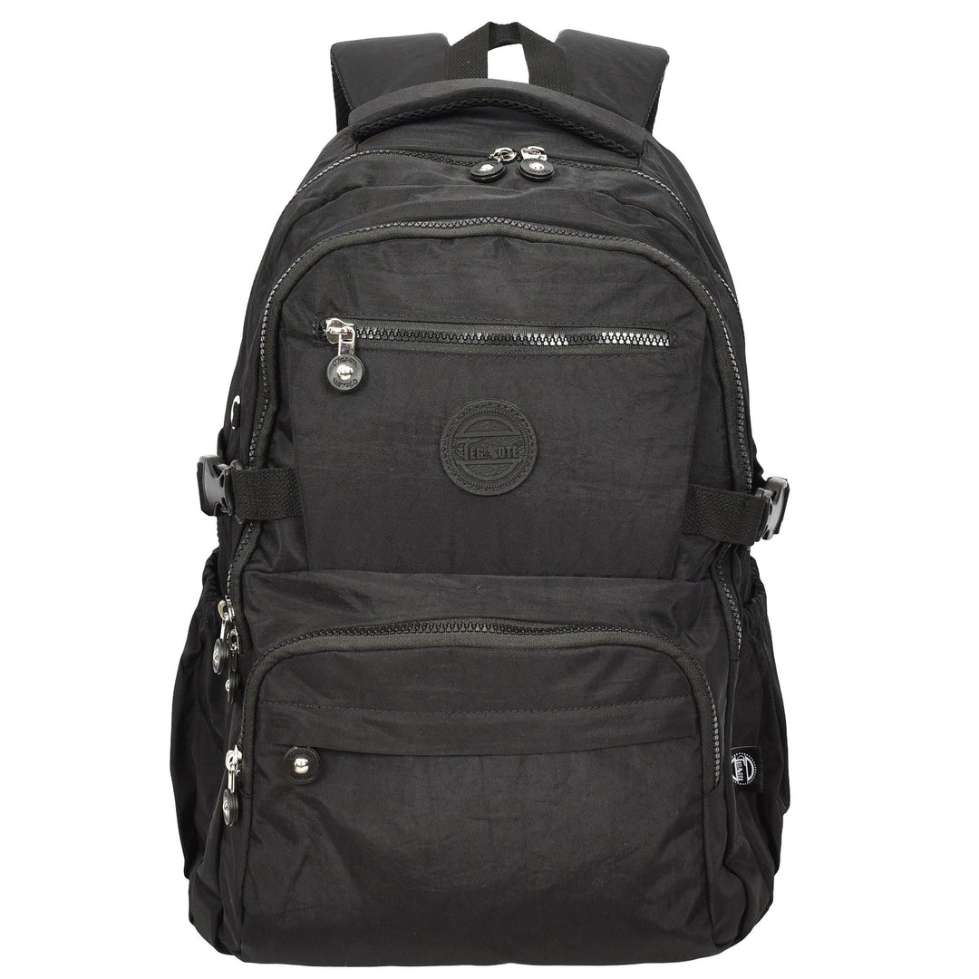 Backpack Lightweight Multiple-Compartment Rucksack with Spacious Storage Casual Use Daypack Colindale Black