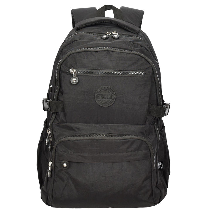 Backpack Lightweight Multiple-Compartment Rucksack with Spacious Storage Casual Use Daypack Colindale Black