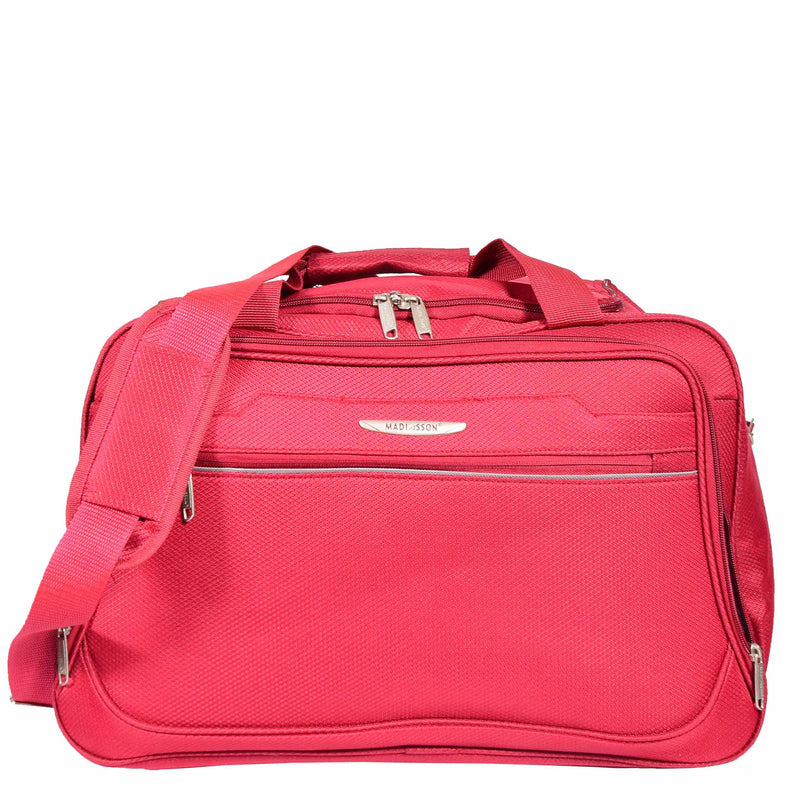 Holdall Travel Duffle Mid Size Bag Weekend HOL304 Red 1
