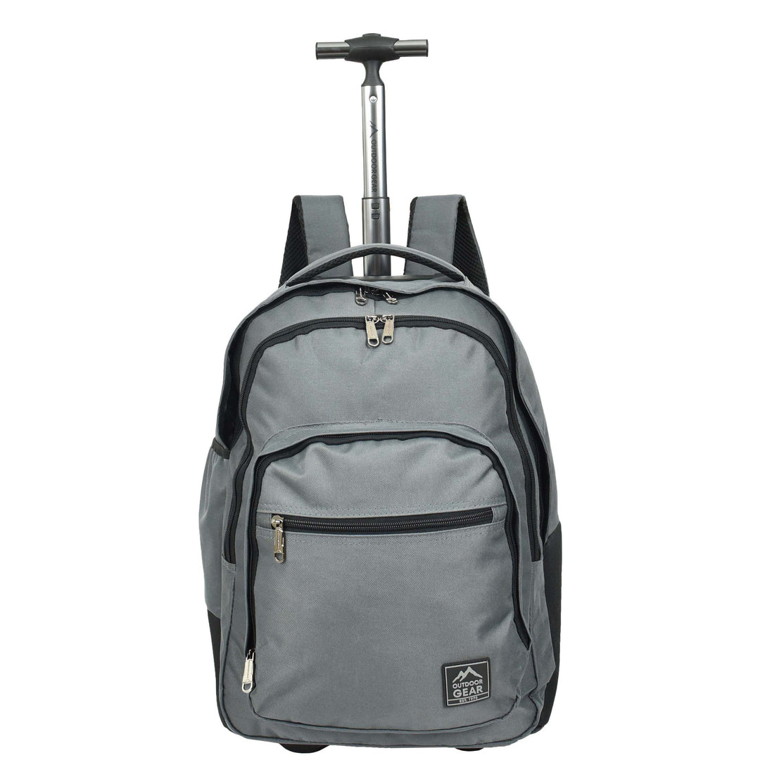 Cabin Backpack Wheel Hiking Trekking Telescopic Grey| House of Leather