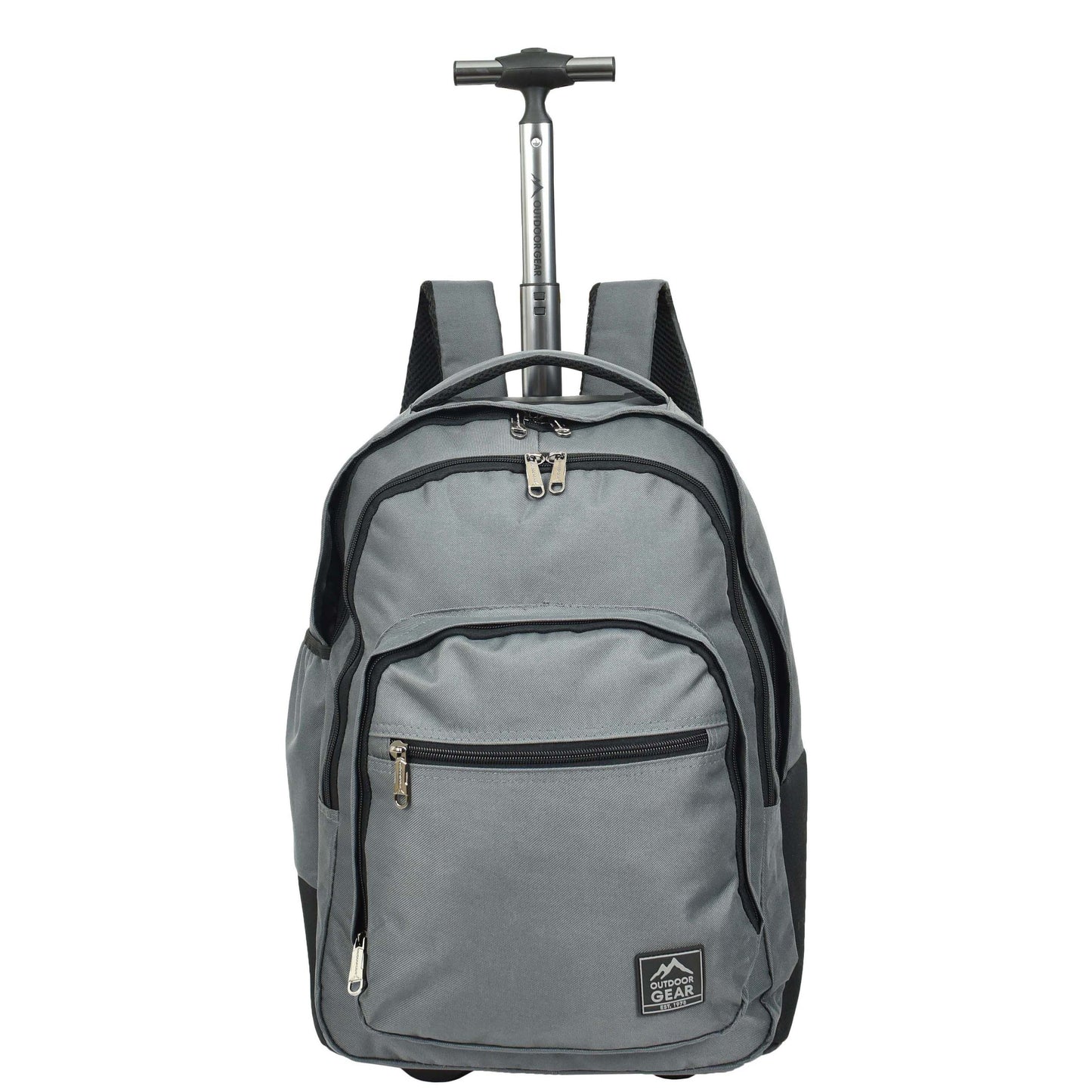 Cabin Size Backpack Wheels Hiking Trekking Telescopic Handle Vulcan Grey 1