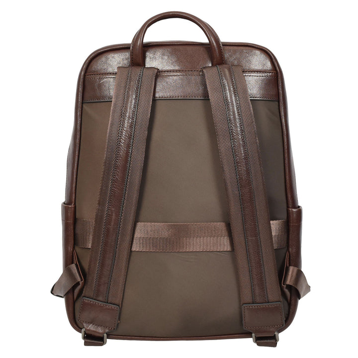 Real Leather Laptop Backpack Daypack Rucksack for Work & Travel Ridge Brown