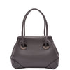 Leather Shoulder bag For Women Zip Medium Tote Handbag Susan Grey 1