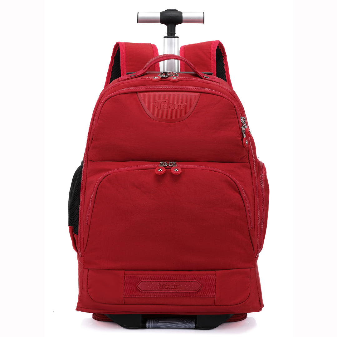 Wheeled Laptop Backpack Convertible Trolley Jetmax Red 1