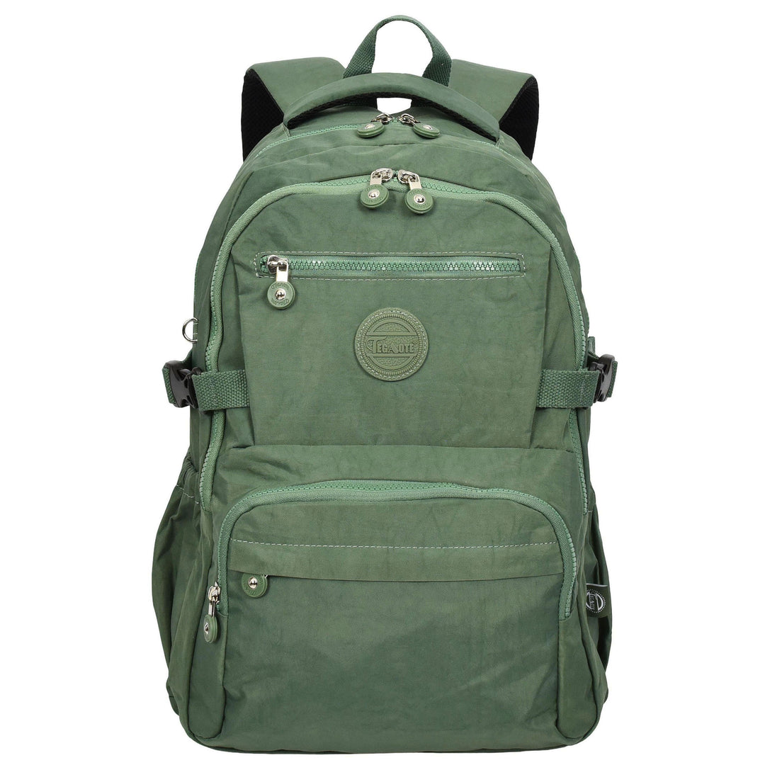 Backpack Lightweight Multiple-Compartment Rucksack with Spacious Storage Casual Use Daypack Colindale Green