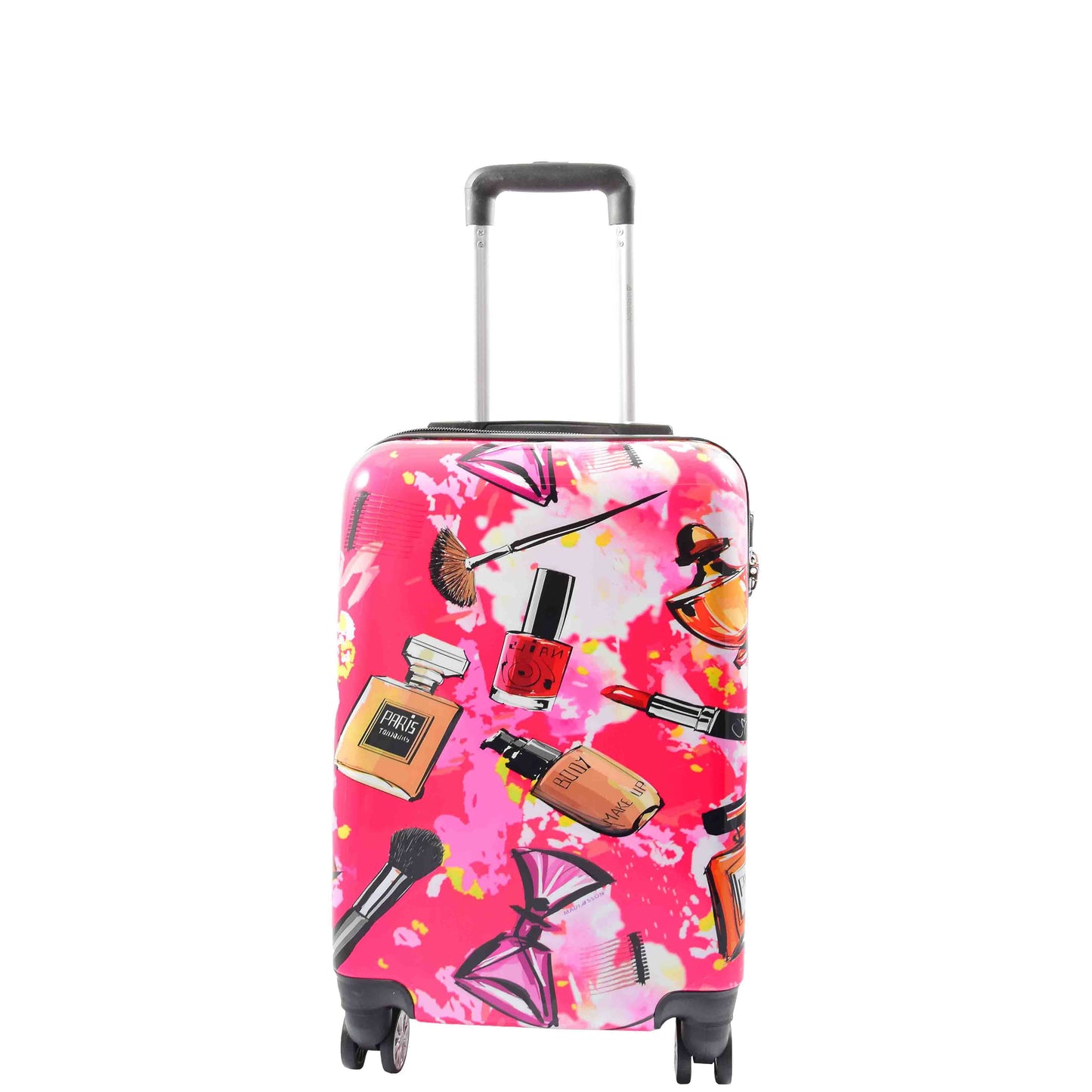 Four Wheels Hard Shell Make Up Print Luggage VIANA 3