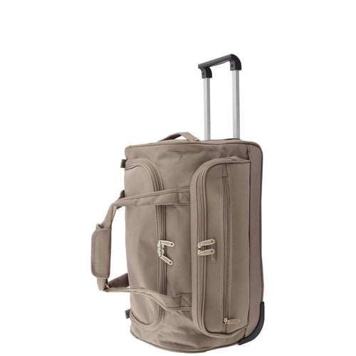 Lightweight Mid Size Holdall with Wheels HL452 Beige