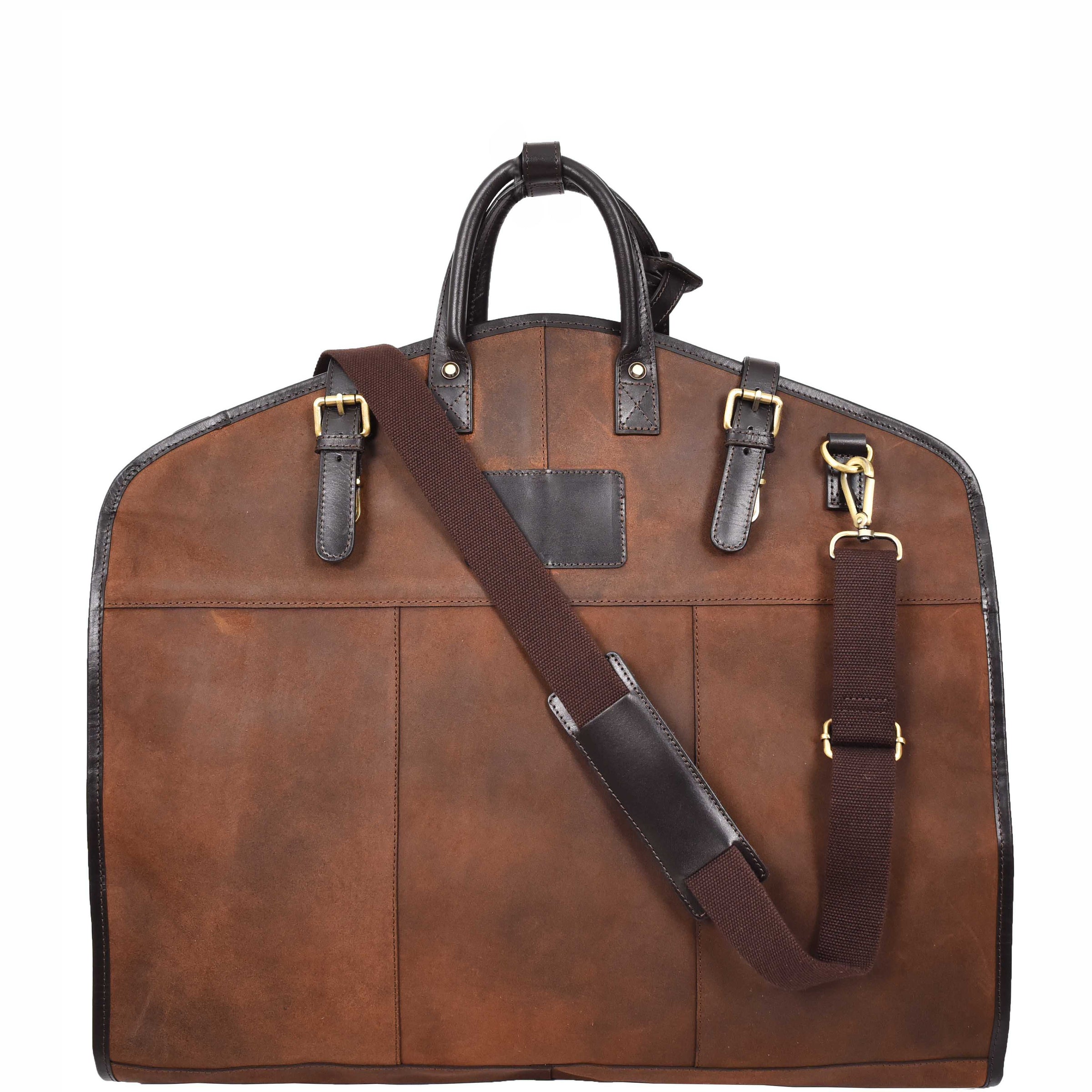 Luxury Leather Slimline Garment Carrier Brandy House Of Leather luxury-leather-slimline-garment-carrier-brandy-house-of-leather