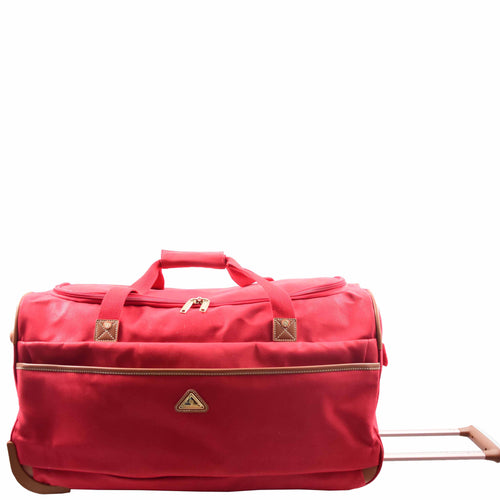 Wheeled Holdall Mid Size Duffle Bag HOL062 Red 1