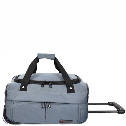 Wheeled Holdall Duffle Mid Size Bag HOL214 Grey 1