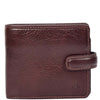 Mens Real Leather Wallet Coins Notes RFID HOL242 Brown 2
