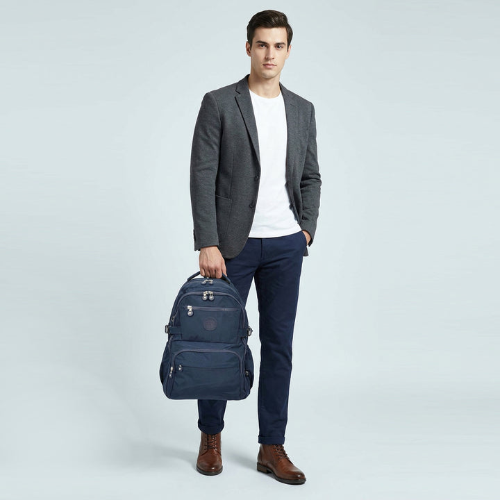 Backpack Lightweight Multiple-Compartment Rucksack with Spacious Storage Casual Use Daypack Colindale Navy