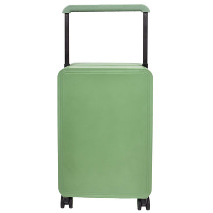 20" Cabin Size USB Port Suitcase Four Wheels Hard Shell Luggage Expedition Green-3