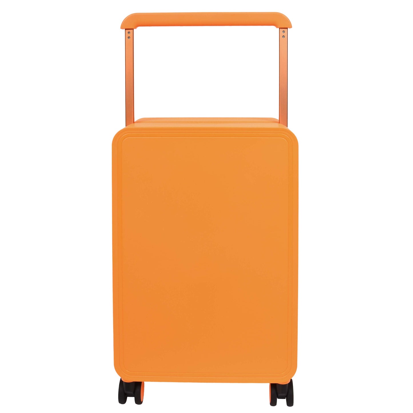 20" Cabin Size USB Port Suitcase Four Wheels Hard Shell Luggage Expedition Orange-3