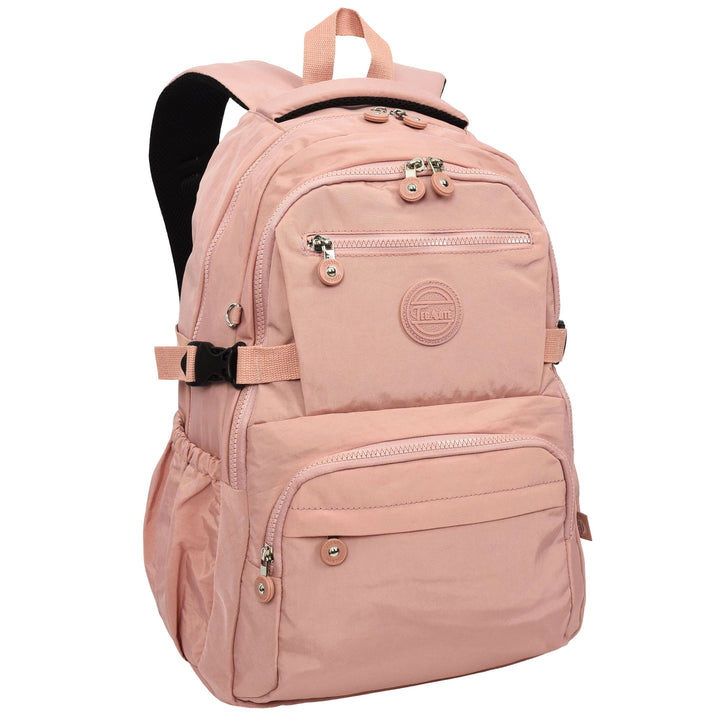 Backpack Lightweight Multiple-Compartment Rucksack with Spacious Storage Casual Use Daypack Colindale Pink
