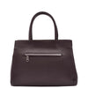 Womens Real Leather Croc Print Handbag Long Strap CAROL Brown 2