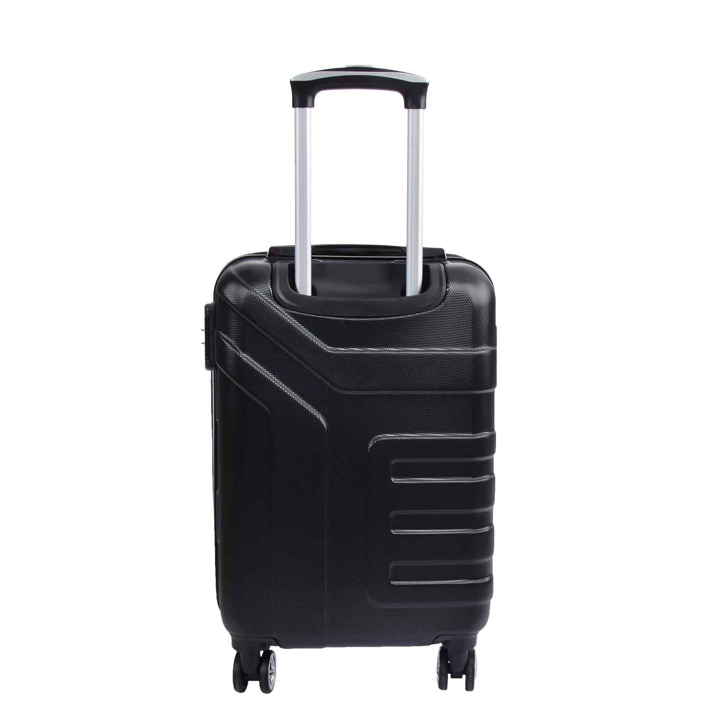 Expandable 4 Wheeled Cabin Hard Luggage Sydney Black 2