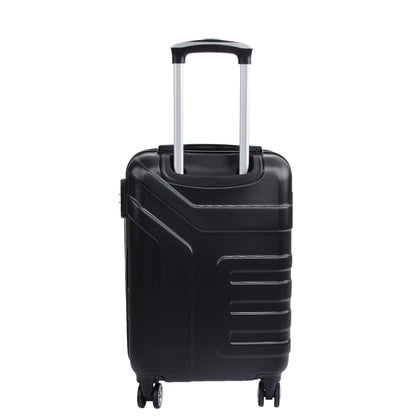 Expandable 4 Wheeled Cabin Hard Luggage Sydney Black 2