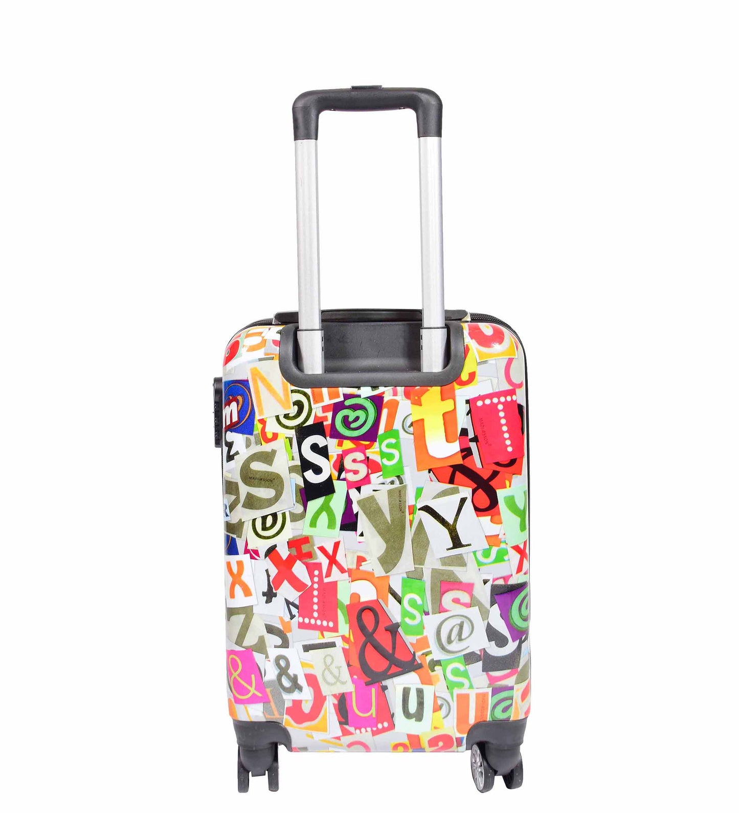 Four Wheels Hard Shell Alphabets Print Luggage Burgos 2