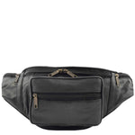 Real Leather Waist Bum Bag Travel Money Pouch Slim Organiser Pack H103 2